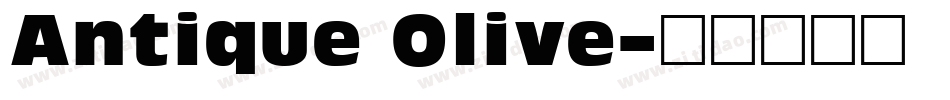 Antique Olive字体转换